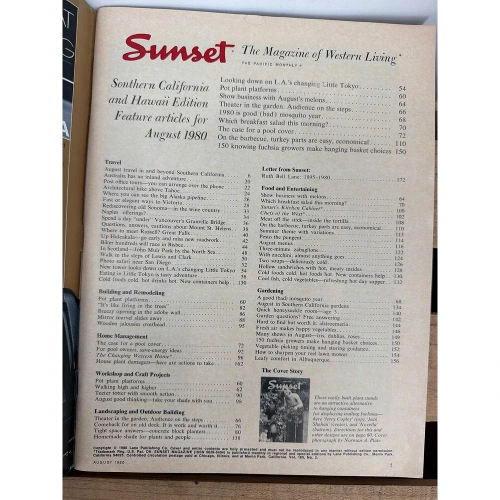 Vintage Sunset Magazine June August 1980 Lot of 2 Western Living Small Houses
